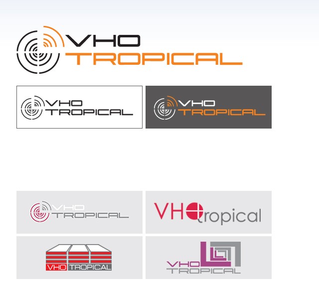 Создание логотипа компании "VHO-Tropical"